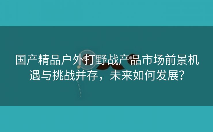 国产精品户外打野战产品市场前景机遇与挑战并存，未来如何发展？
