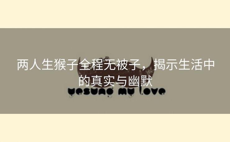 两人生猴子全程无被子，揭示生活中的真实与幽默