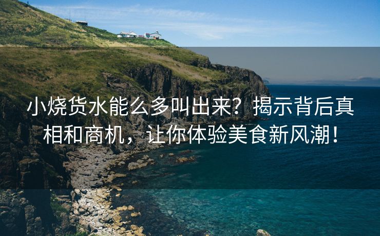 小烧货水能么多叫出来？揭示背后真相和商机，让你体验美食新风潮！