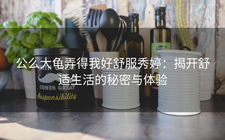 公么大龟弄得我好舒服秀婷：揭开舒适生活的秘密与体验