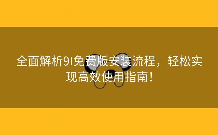 全面解析9I免费版安装流程，轻松实现高效使用指南！