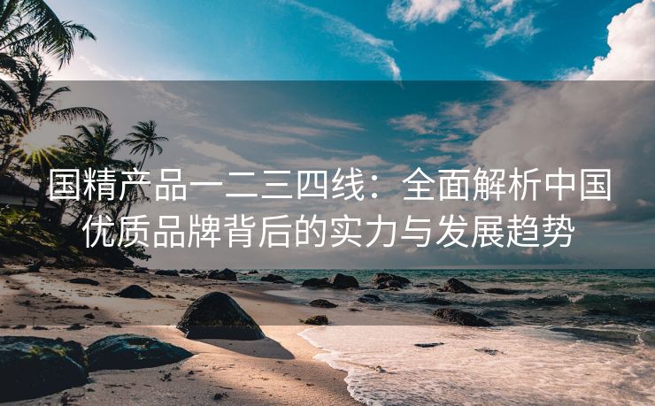 国精产品一二三四线：全面解析中国优质品牌背后的实力与发展趋势