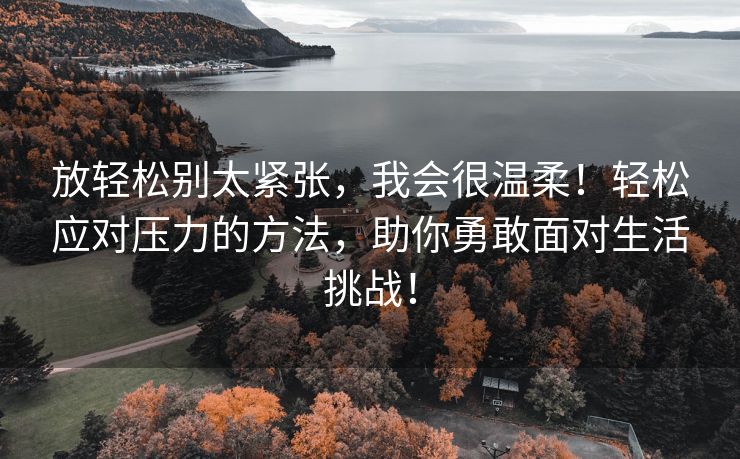 放轻松别太紧张，我会很温柔！轻松应对压力的方法，助你勇敢面对生活挑战！