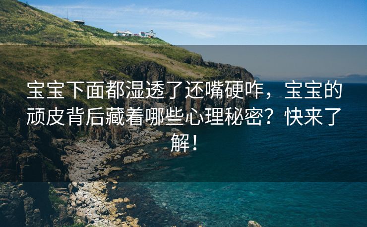 宝宝下面都湿透了还嘴硬咋，宝宝的顽皮背后藏着哪些心理秘密？快来了解！