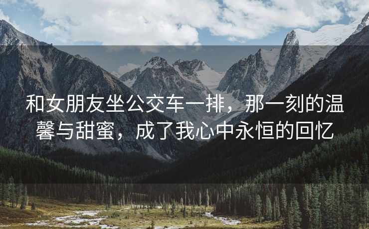 和女朋友坐公交车一排，那一刻的温馨与甜蜜，成了我心中永恒的回忆