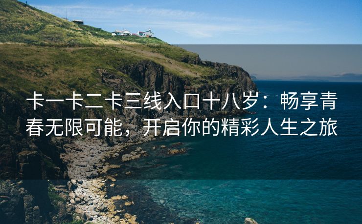 卡一卡二卡三线入口十八岁：畅享青春无限可能，开启你的精彩人生之旅