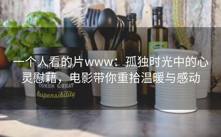 一个人看的片www：孤独时光中的心灵慰藉，电影带你重拾温暖与感动