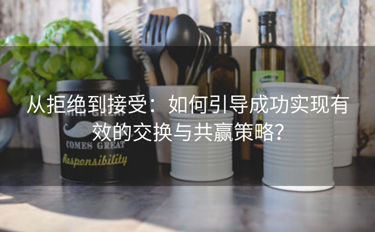 从拒绝到接受：如何引导成功实现有效的交换与共赢策略？
