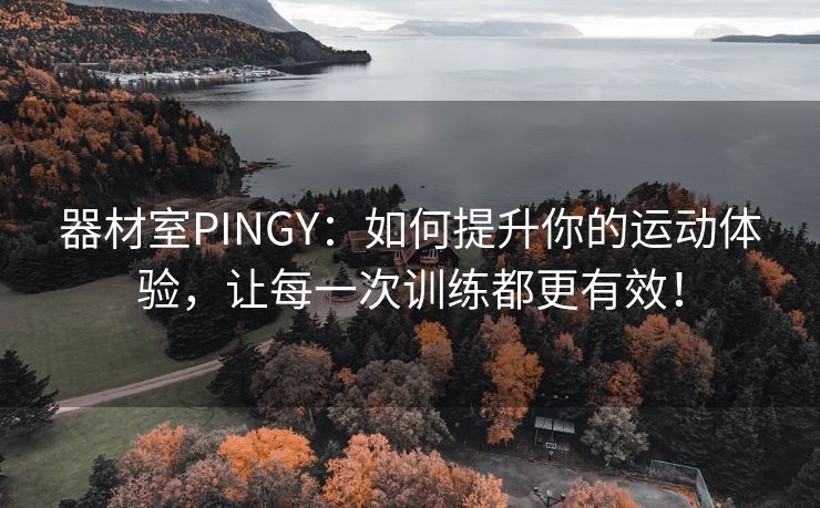 器材室PINGY：如何提升你的运动体验，让每一次训练都更有效！