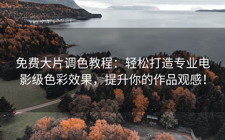 免费大片调色教程：轻松打造专业电影级色彩效果，提升你的作品观感！